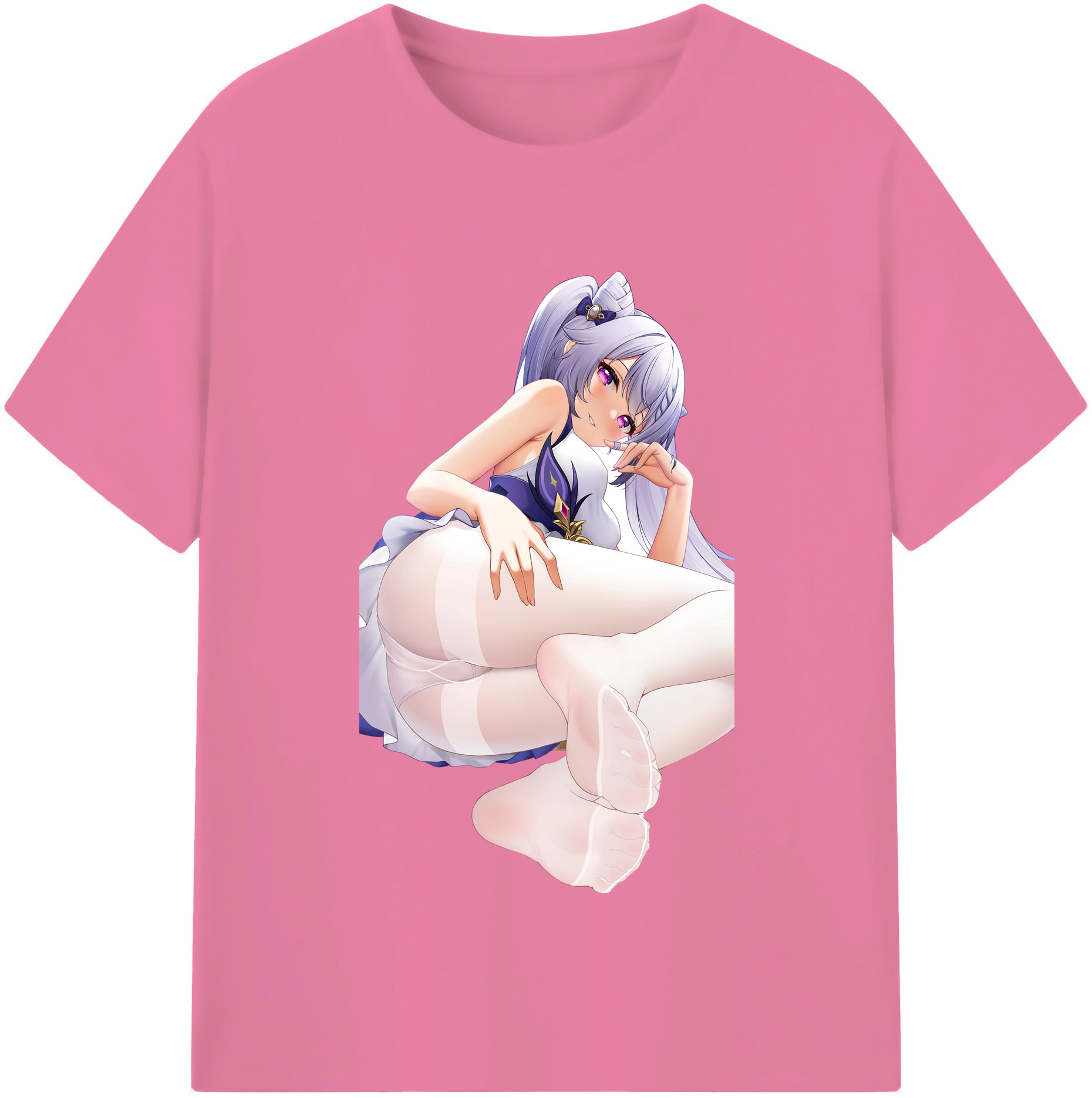 げんし神 刻晴 こくせい genshin Kokusei 綿100％半袖Tシャツ（フロントプリント）